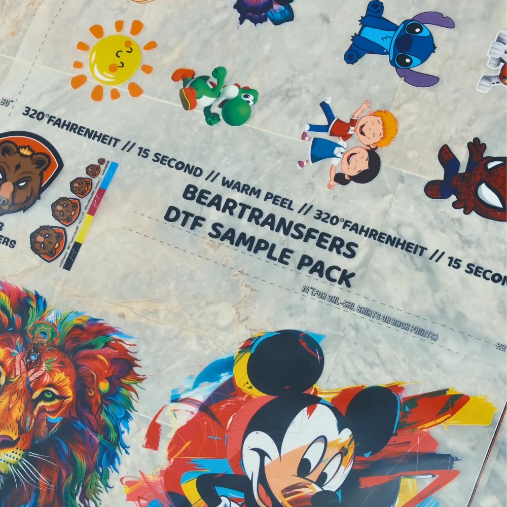 DTF Transfers & UV DTF 3D Stickers Sample Pack - Image 3