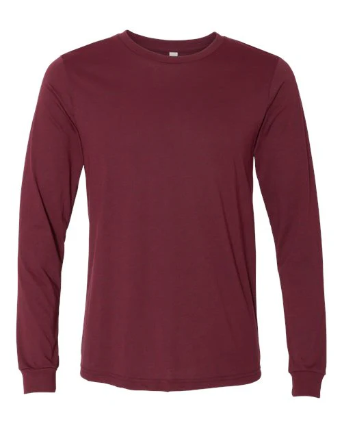 Heather CVC Long Sleeve Tee - Image 7