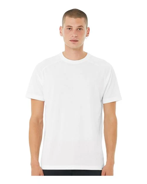 Men's Heather CVC Raglan Tee - Image 11