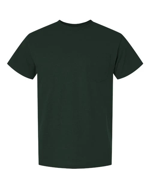 Unisex DryBlend® Pocket T-Shirt - Image 4