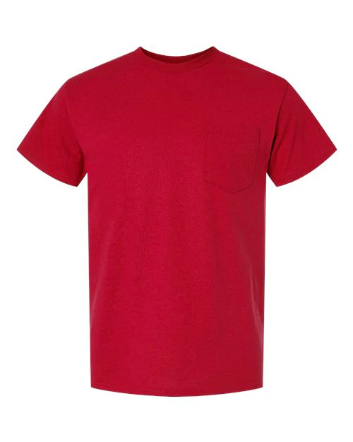 Unisex DryBlend® Pocket T-Shirt - Image 7