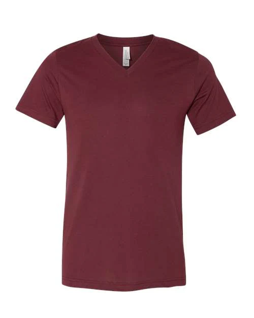 Unisex Heather CVC V-Neck Tee - Image 7