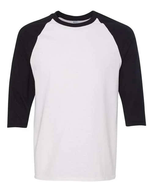 Unisex Heavy Cotton™ Raglan Three-Quarter Sleeve T-Shirt - Image 6