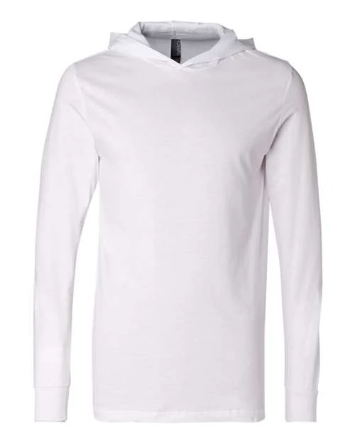 Unisex Jersey Hooded Long Sleeve Tee - Image 11