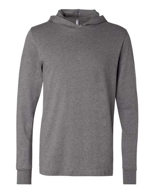 Unisex Jersey Hooded Long Sleeve Tee - Image 5