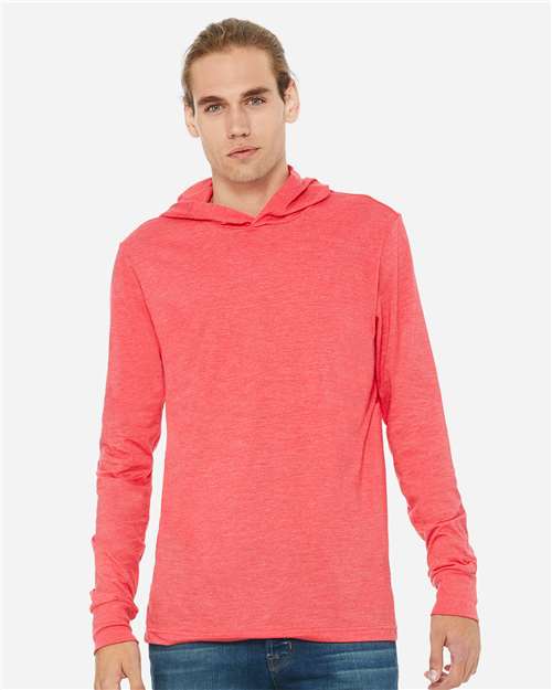 Unisex Jersey Hooded Long Sleeve Tee - Image 9