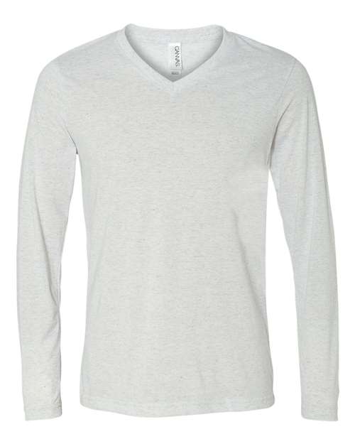 Unisex Long Sleeve V-Neck Tee - Image 8