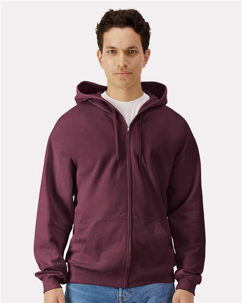Unisex Softstyle® Full-Zip Hooded Sweatshirt - Image 5