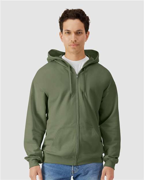 Unisex Softstyle® Full-Zip Hooded Sweatshirt - Image 6