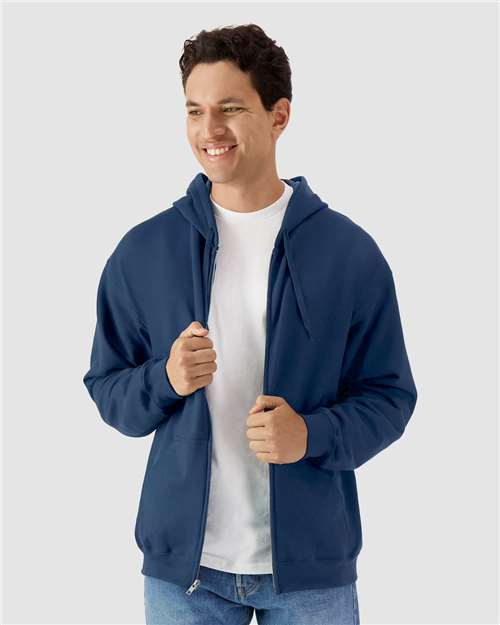 Unisex Softstyle® Full-Zip Hooded Sweatshirt - Image 7
