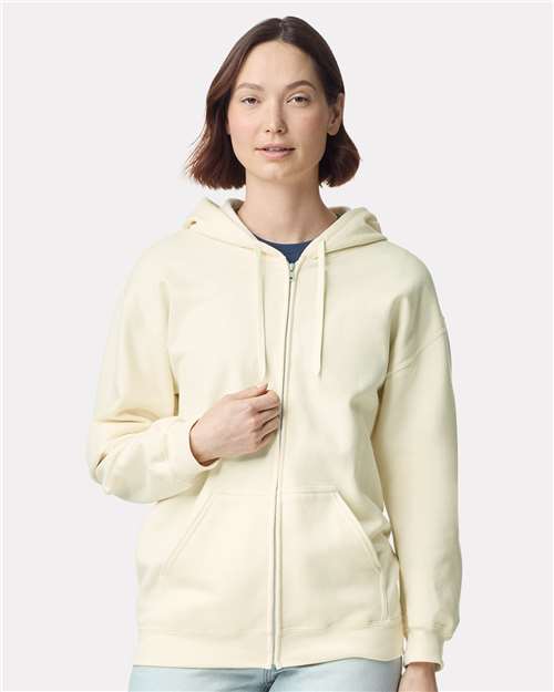 Unisex Softstyle® Full-Zip Hooded Sweatshirt - Image 8