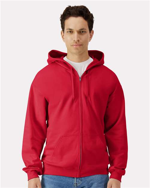 Unisex Softstyle® Full-Zip Hooded Sweatshirt - Image 9