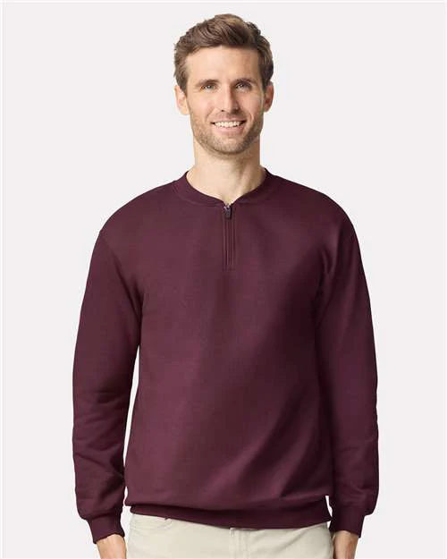Unisex Softstyle® Midweight 1/4 Zip Sweatshirt - Image 4