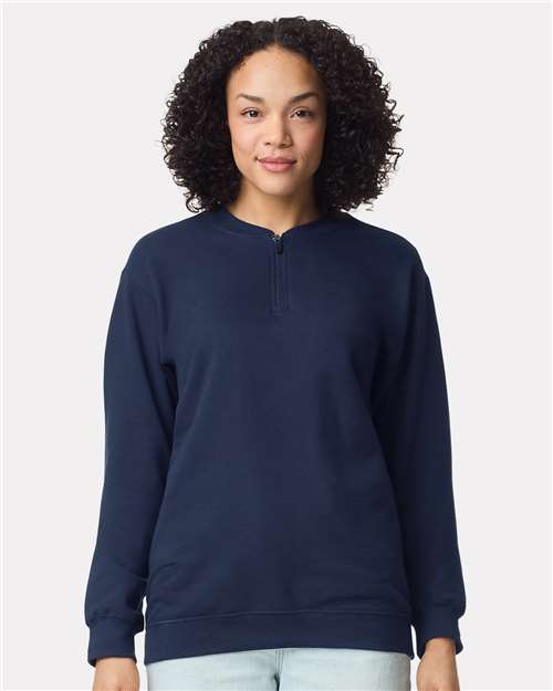 Unisex Softstyle® Midweight 1/4 Zip Sweatshirt - Image 6