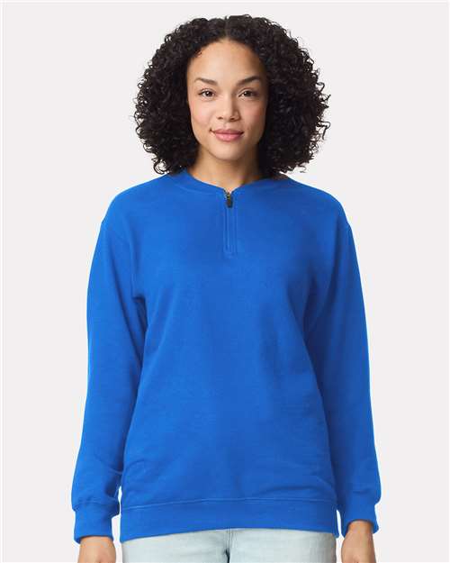 Unisex Softstyle® Midweight 1/4 Zip Sweatshirt - Image 8