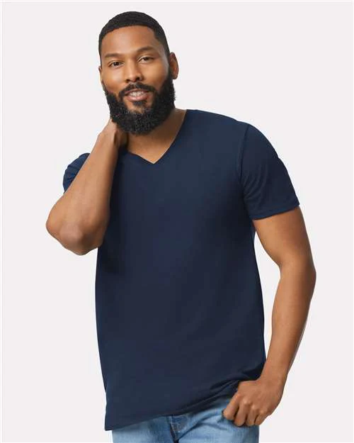 Unisex Softstyle® V-Neck T-Shirt - Image 8