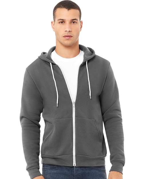 Unisex Sponge Fleece Full-Zip Hoodie Sweatshirt - Image 3