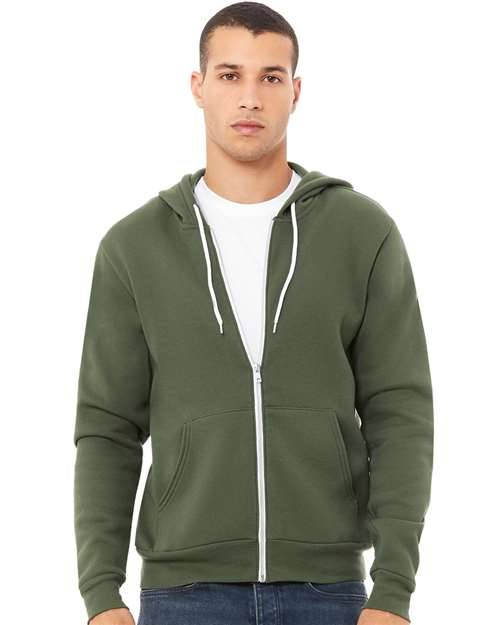 Unisex Sponge Fleece Full-Zip Hoodie Sweatshirt - Image 35