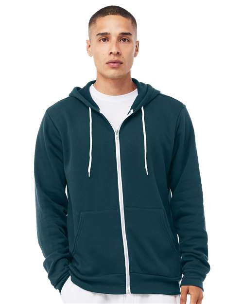 Unisex Sponge Fleece Full-Zip Hoodie Sweatshirt - Image 5