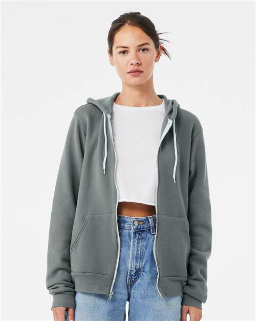 Unisex Sponge Fleece Full-Zip Hoodie Sweatshirt - Image 9