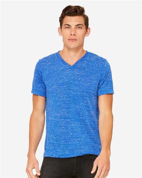 Unisex Textured Jersey V-Neck Tee - Image 15
