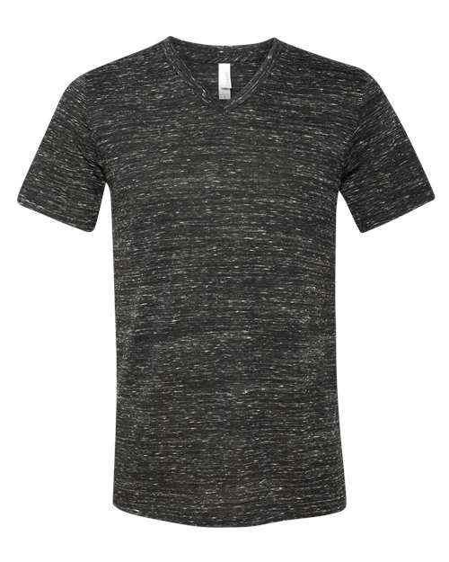Unisex Textured Jersey V-Neck Tee - Image 3