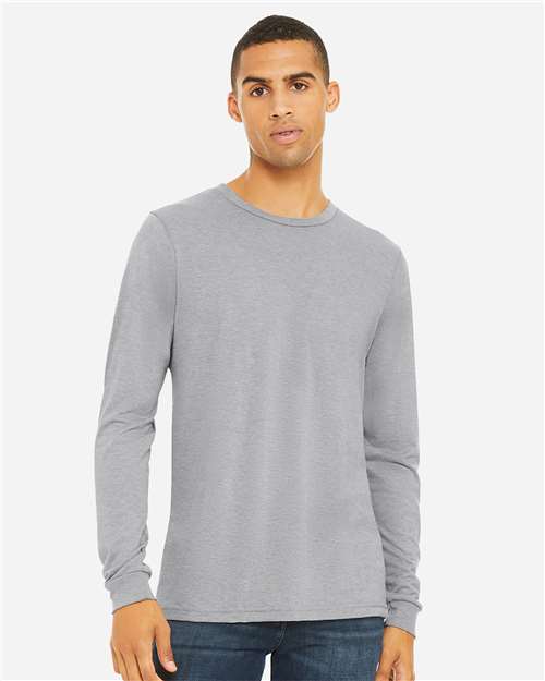 Unisex Triblend Long Sleeve Tee - Image 2