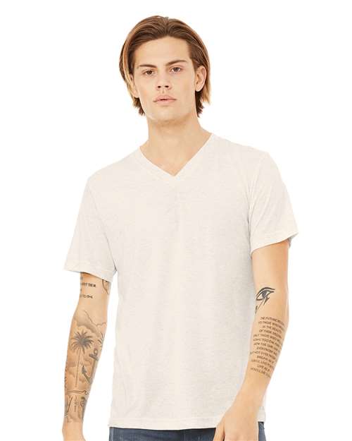 Unisex Triblend V-Neck Tee - Image 18