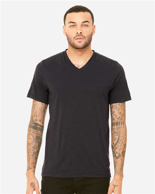Unisex Triblend V-Neck Tee - Image 23