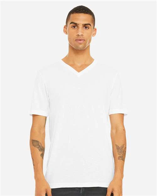 Unisex Triblend V-Neck Tee - Image 25