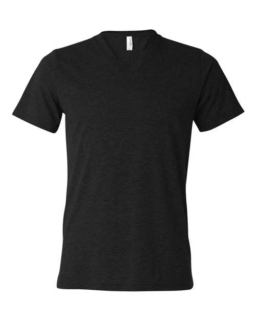 Unisex Triblend V-Neck Tee - Image 4