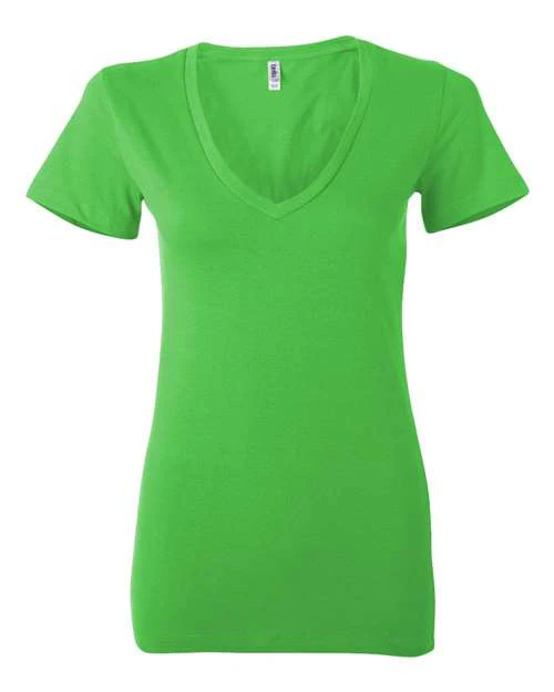 Women’s Jersey Deep V-Neck Tee - Image 10