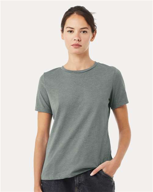 Women’s Relaxed Fit Heather CVC Tee - Image 7