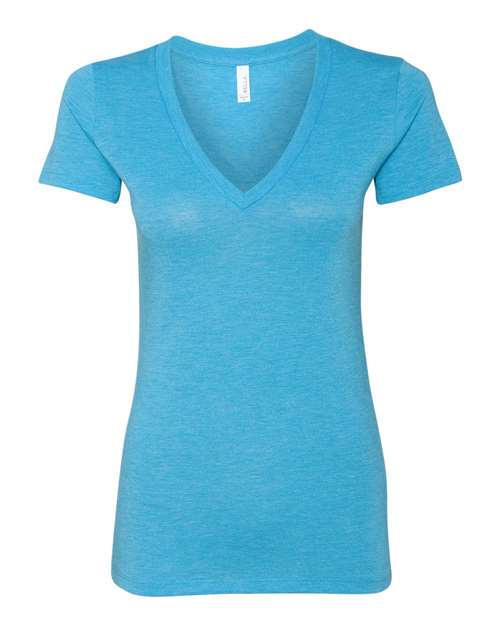Women’s Triblend Deep V-Neck Tee - Image 2