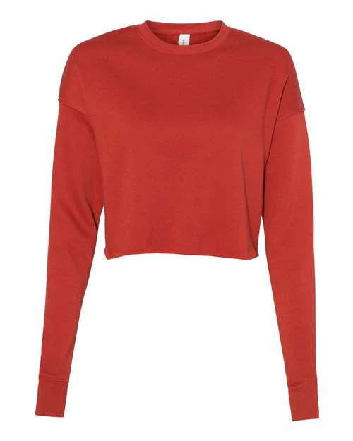 Women's Crop Fleece Crewneck Sweatshirt - Image 3
