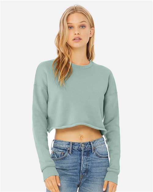 Women's Crop Fleece Crewneck Sweatshirt - Image 5