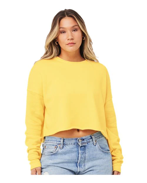 Women's Crop Fleece Crewneck Sweatshirt - Image 8
