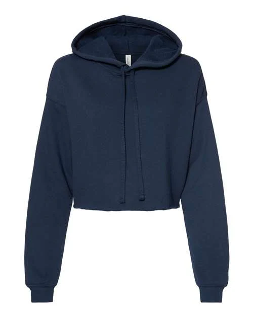 Women's Crop Fleece Hoodie Sweatshirt - Image 10