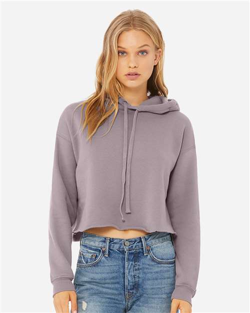 Women's Crop Fleece Hoodie Sweatshirt - Image 13
