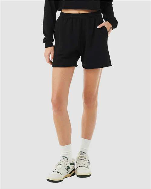 Women's Cutoff Fleece Shorts - Image 3