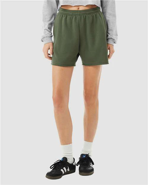 Women's Cutoff Fleece Shorts - Image 6
