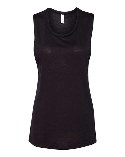 Women's Flowy Scoop Muscle Tank - Image 4