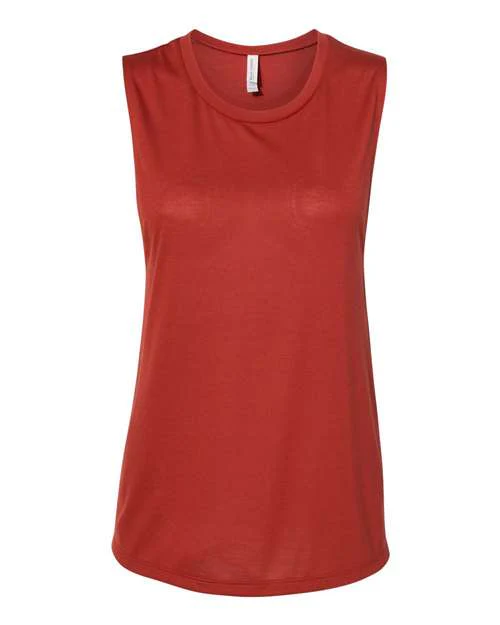 Women's Flowy Scoop Muscle Tank - Image 7