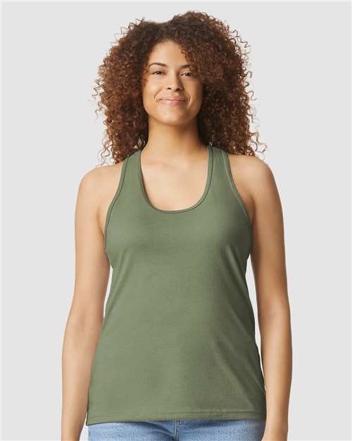 Women's Softstyle® CVC Racerback Tank Top - Image 2