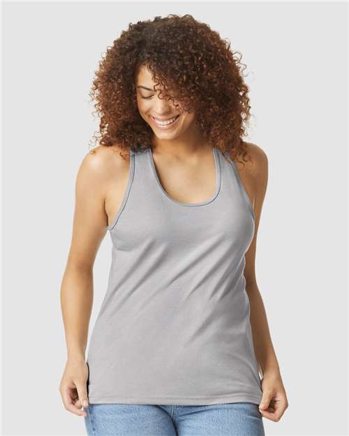 Women's Softstyle® CVC Racerback Tank Top - Image 3
