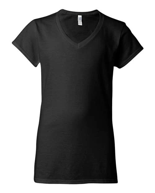 Women's Softstyle® V-Neck T-Shirt - Image 3