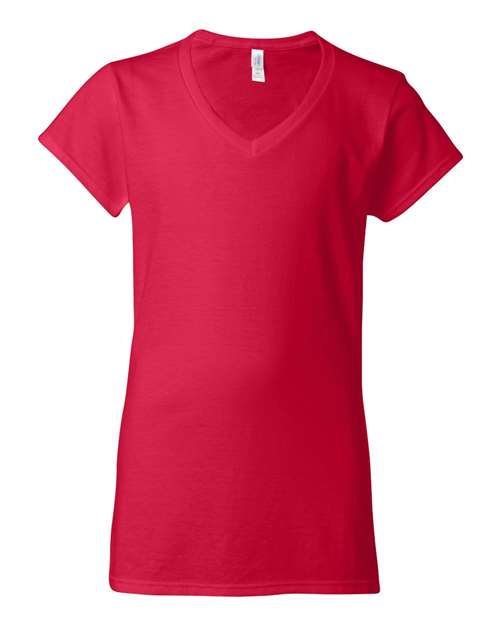 Women's Softstyle® V-Neck T-Shirt - Image 4