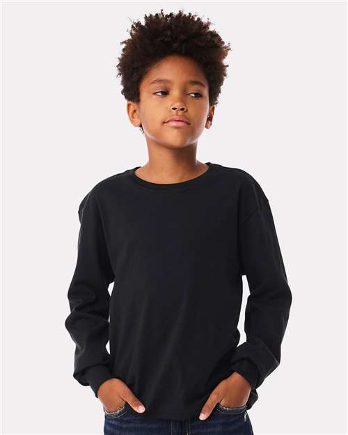 Youth 6oz. Heavyweight Long Sleeve Tee - Image 3
