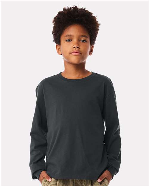 Youth 6oz. Heavyweight Long Sleeve Tee - Image 4