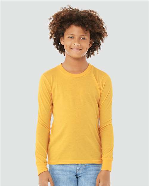 Youth Heather CVC Long Sleeve Tee - Image 8